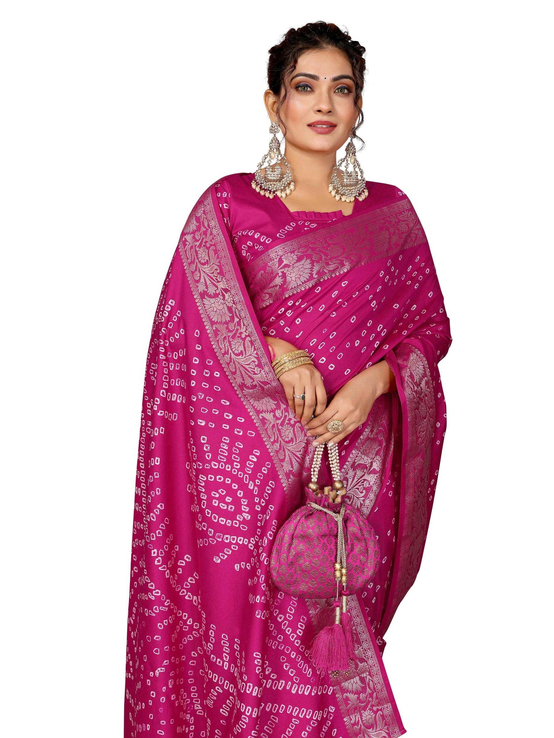 Ynf Pure Bandhej RIN183 MORPANKH Silk Sarees Wholesale Soft Silk Sarees Designer Silk Sarees Fancy Silk Sarees Manufacturer