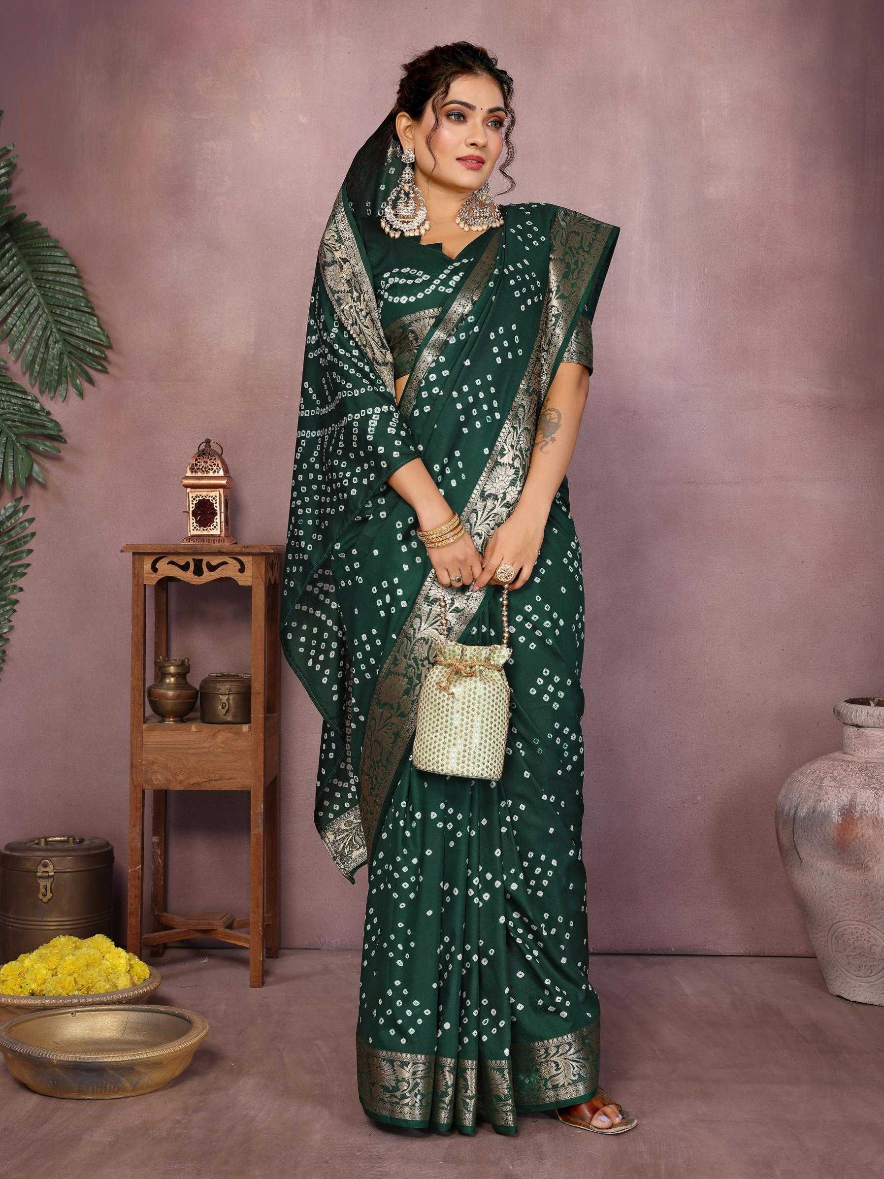 Ynf Pure Bandhej RIN183 MORPANKH Silk Sarees Wholesale Soft Silk Sarees Designer Silk Sarees Fancy Silk Sarees Manufacturer