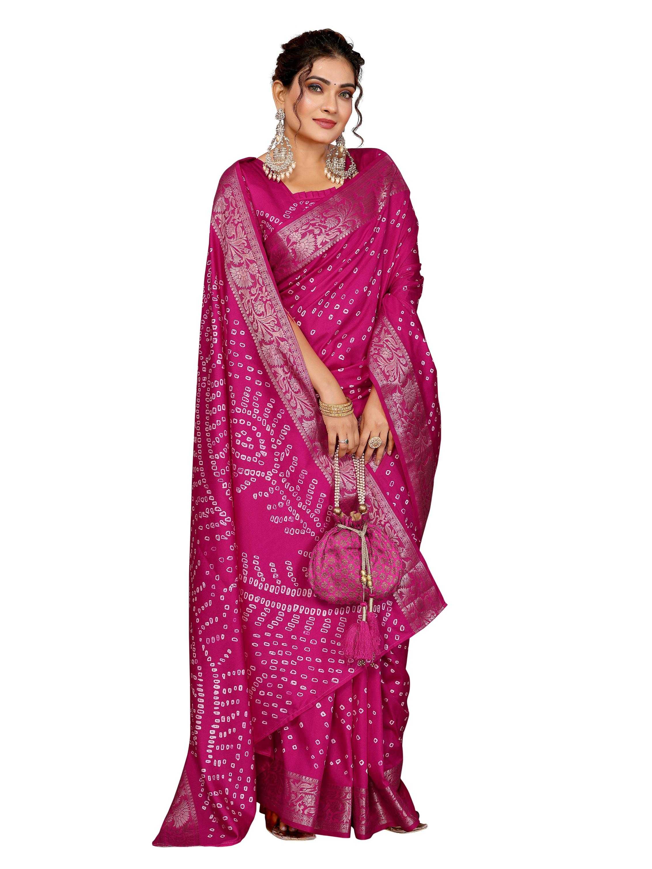 Ynf Pure Bandhej RIN183 MORPANKH Silk Sarees Wholesale Soft Silk Sarees Designer Silk Sarees Fancy Silk Sarees Manufacturer