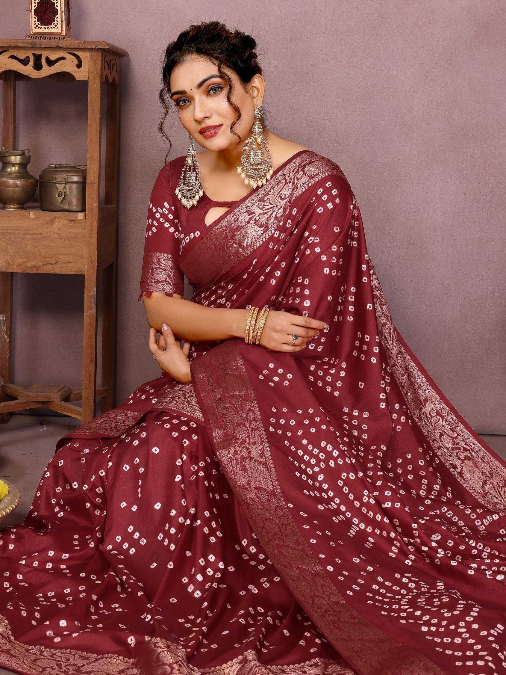 Ynf Pure Bandhej RIN183 MORPANKH Silk Sarees Wholesale Soft Silk Sarees Designer Silk Sarees Fancy Silk Sarees Manufacturer