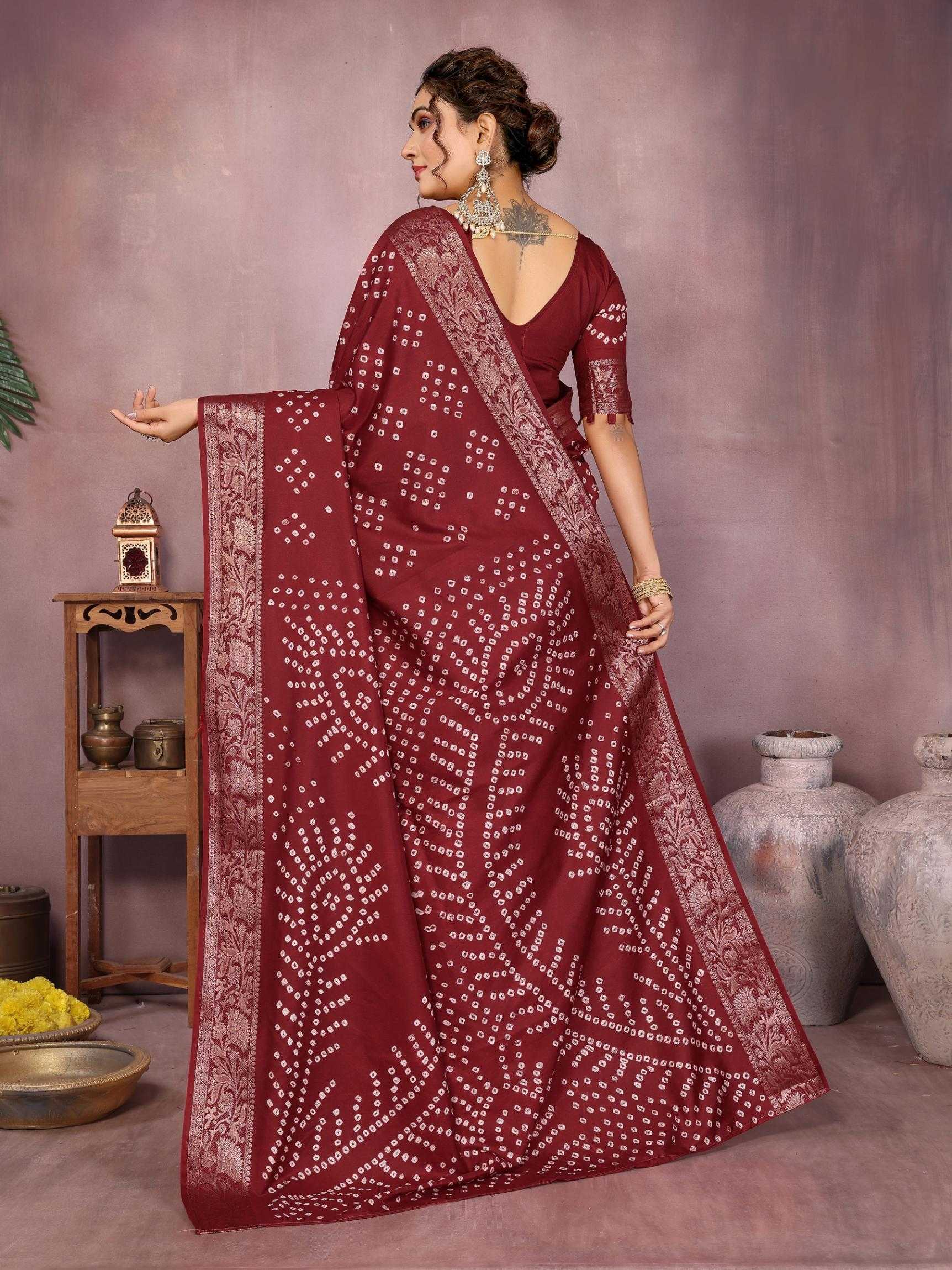 Ynf Pure Bandhej RIN183 MORPANKH Silk Sarees Wholesale Soft Silk Sarees Designer Silk Sarees Fancy Silk Sarees Manufacturer