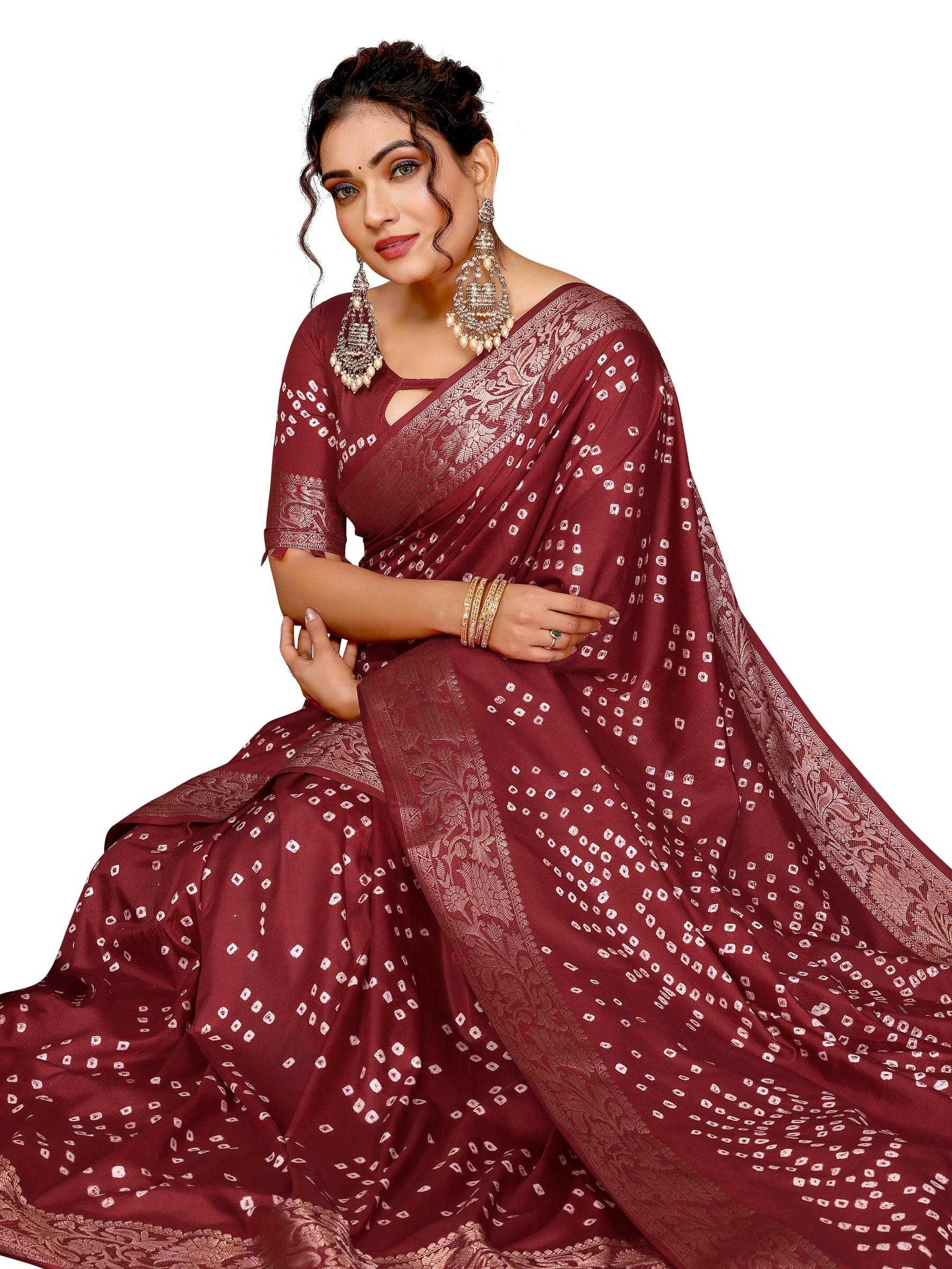 Ynf Pure Bandhej RIN183 MORPANKH Silk Sarees Wholesale Soft Silk Sarees Designer Silk Sarees Fancy Silk Sarees Manufacturer