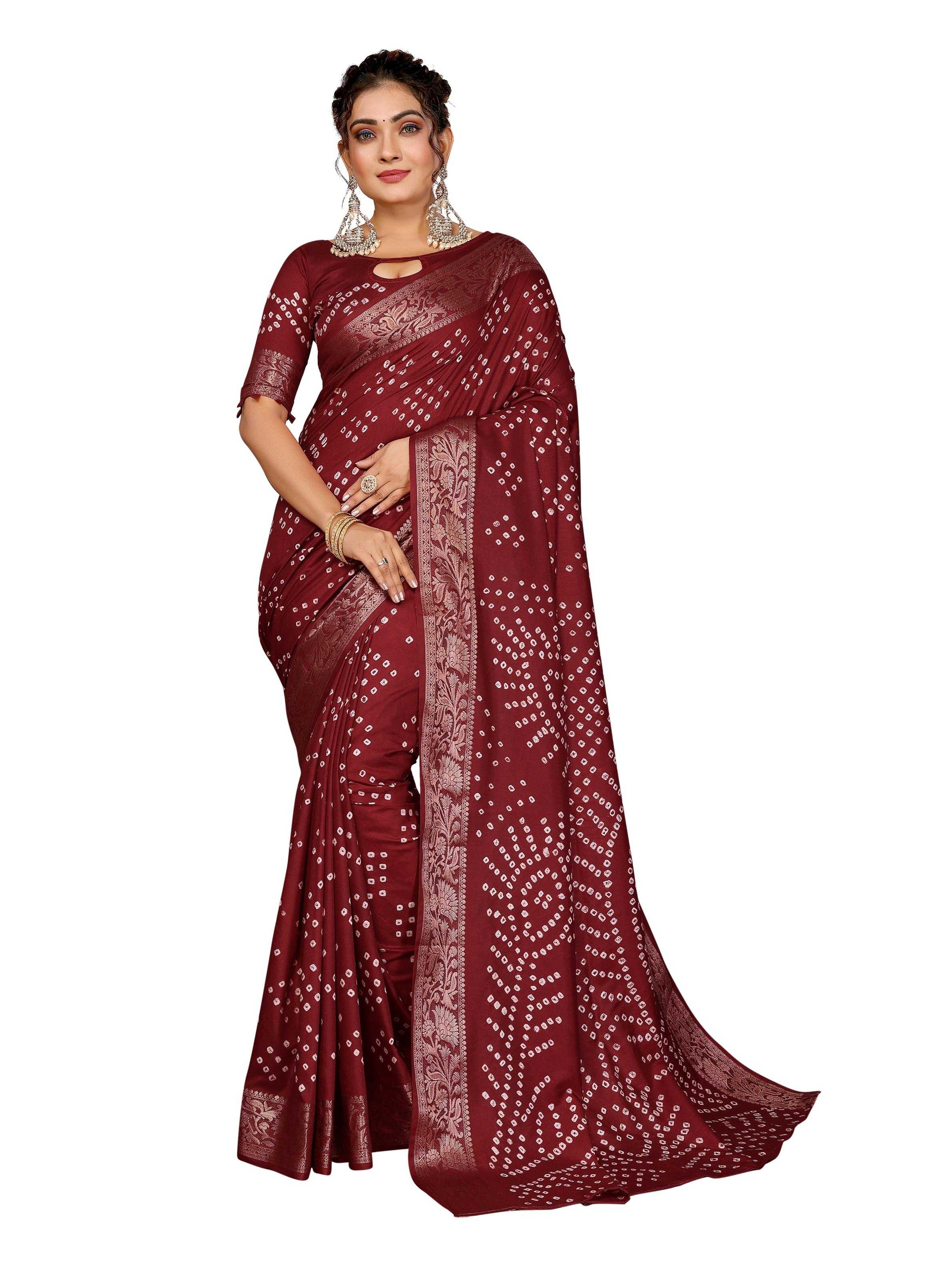 Ynf Pure Bandhej RIN183 MORPANKH Silk Sarees Wholesale Soft Silk Sarees Designer Silk Sarees Fancy Silk Sarees Manufacturer