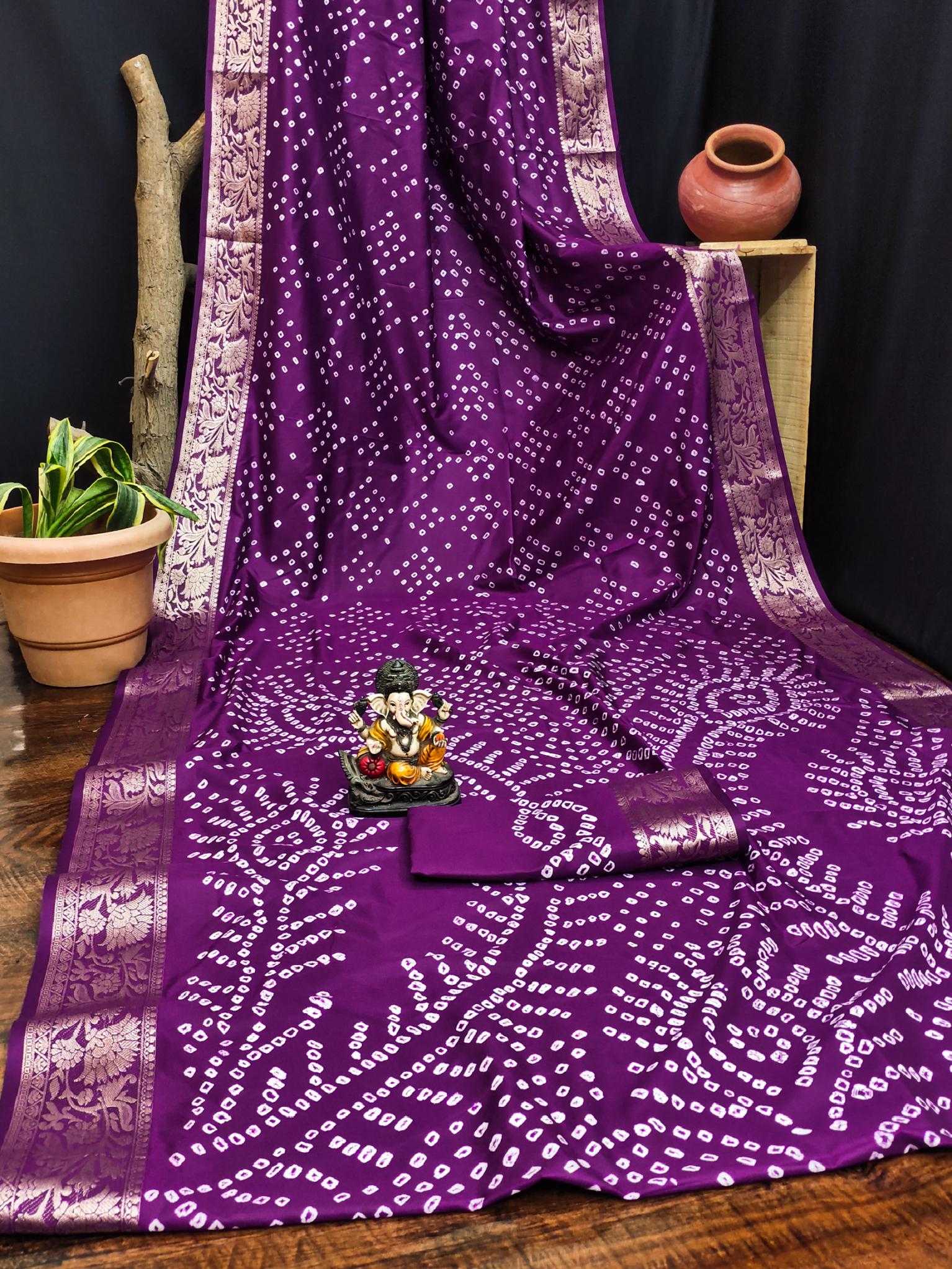 Ynf Pure Bandhej RIN183 MORPANKH Silk Sarees Wholesale Soft Silk Sarees Designer Silk Sarees Fancy Silk Sarees Manufacturer