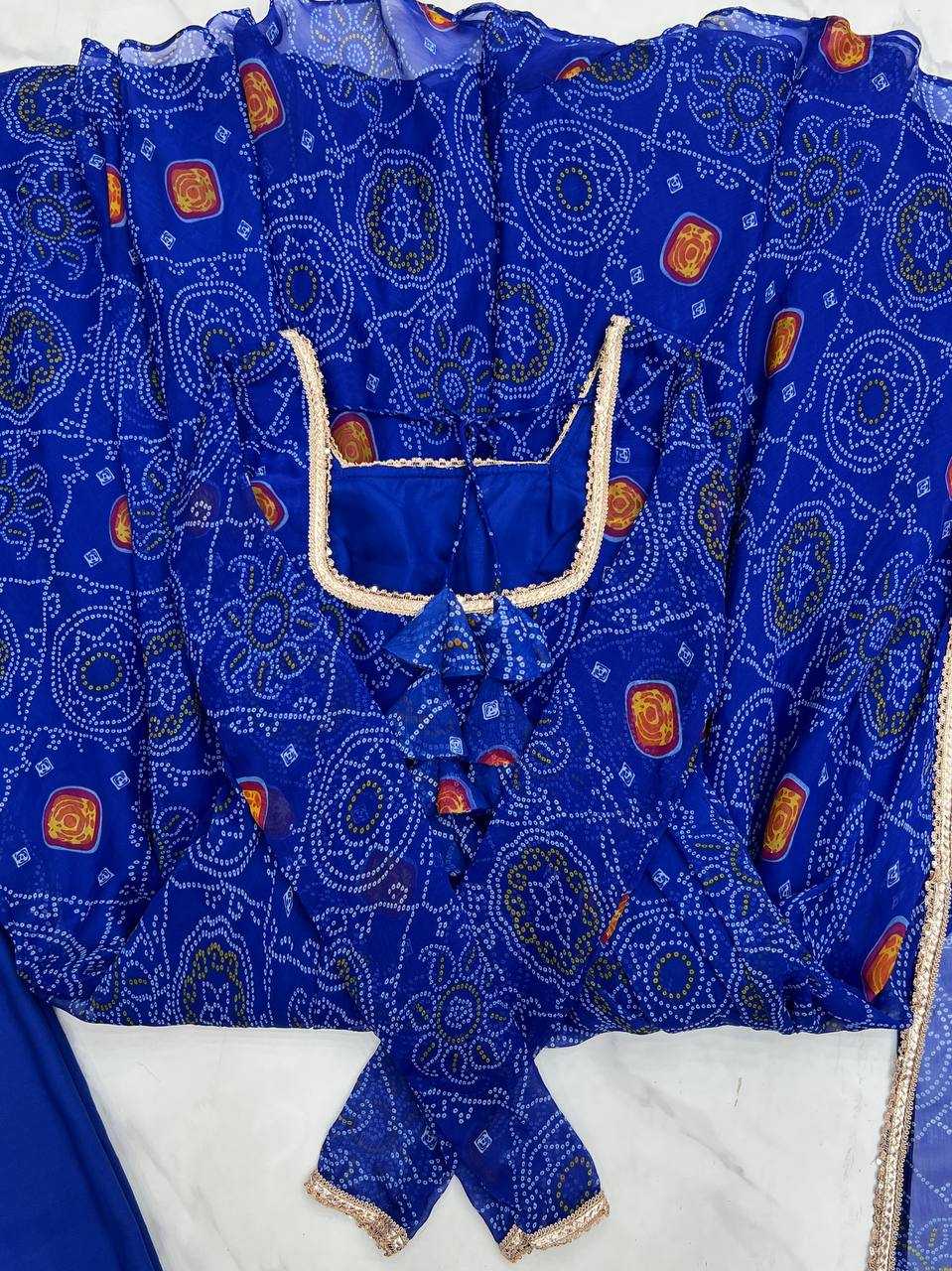Ynf Pure Chiffon KESH504 48 Gowns Wedding Collections Festive Collections Wholesale Anarkali Gown Chiffon Gowns Lightweight Gowns Manufacturer
