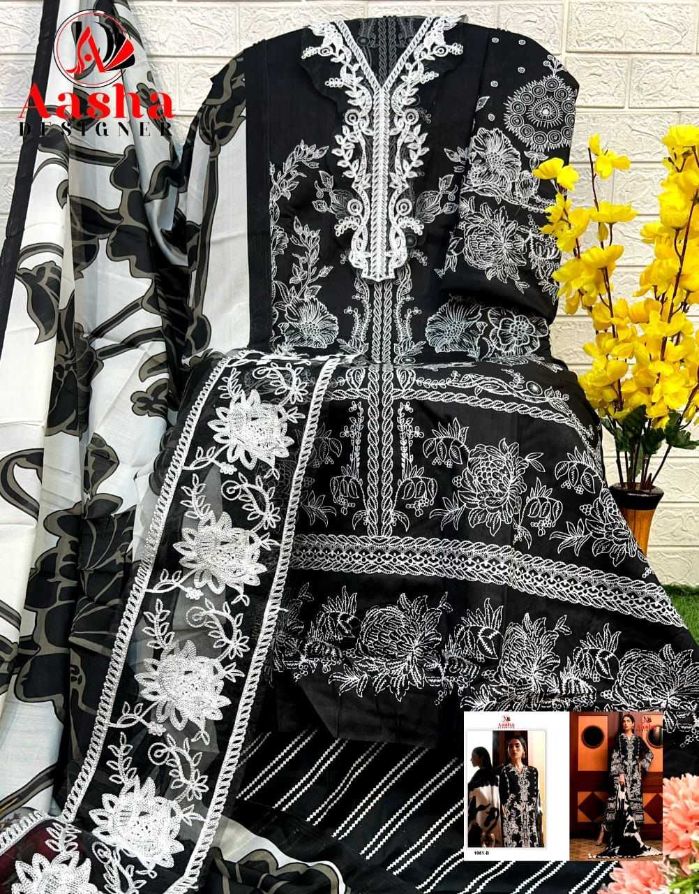 Ynf Pure Cotton KESH444 AASHA-1051 Suits & Dresses Wedding Collections Festive Collections Wholesale Printed Suits Embroidery Suits Cotton Suits Manufacturer