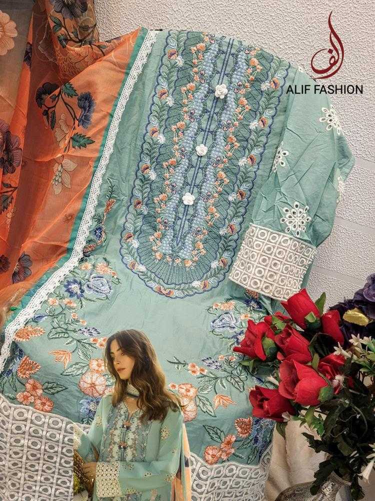 Ynf Pure Cotton KESH444 ALIF FASHION-A184 Suits & Dresses Wedding Collections Festive Collections Wholesale Embroidery Suits Cotton Suits Handloom Suits Manufacturer