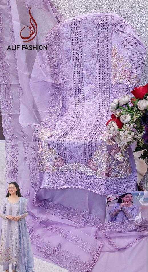 Ynf Pure Cotton KESH444 ALIF FASHION-A184 Suits & Dresses Wedding Collections Festive Collections Wholesale Embroidery Suits Cotton Suits Handloom Suits Manufacturer