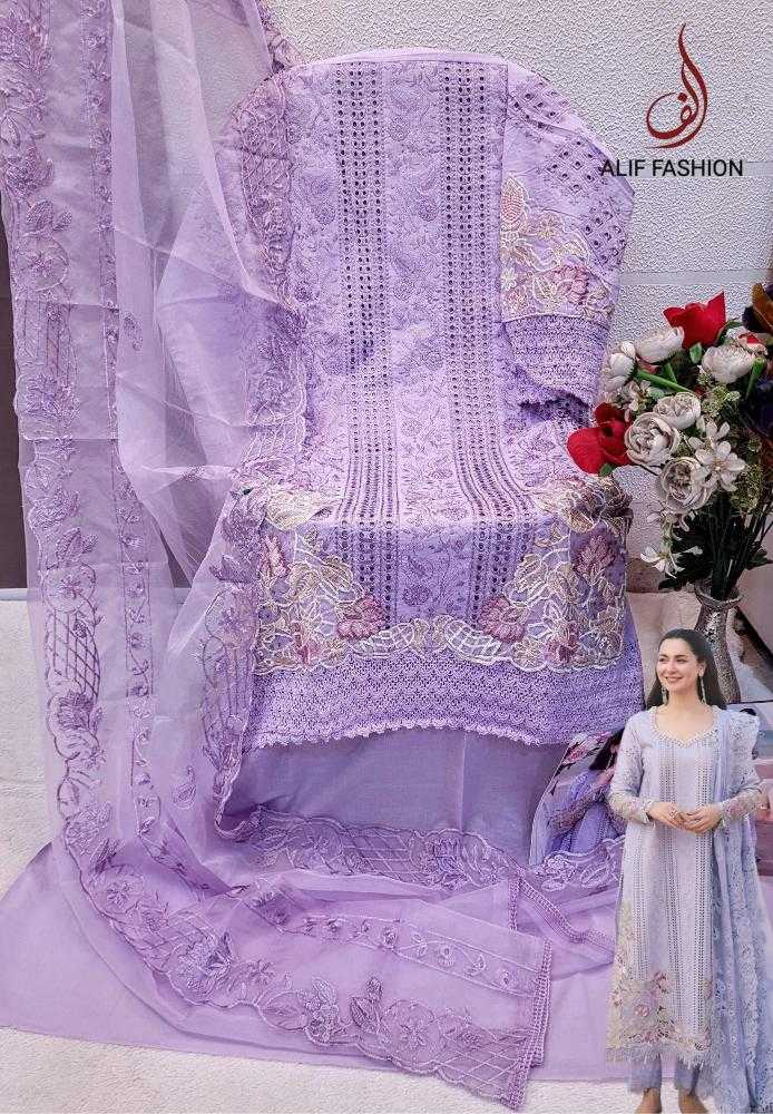 Ynf Pure Cotton KESH444 ALIF FASHION-A184 Suits & Dresses Wedding Collections Festive Collections Wholesale Embroidery Suits Cotton Suits Handloom Suits Manufacturer