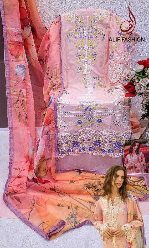 Ynf Pure Cotton KESH444 ALIF FASHION-A184 Suits & Dresses Wedding Collections Festive Collections Wholesale Embroidery Suits Cotton Suits Handloom Suits Manufacturer