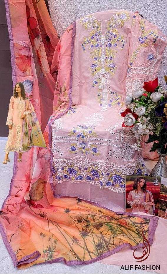 Ynf Pure Cotton KESH444 ALIF FASHION-A184 Suits & Dresses Wedding Collections Festive Collections Wholesale Embroidery Suits Cotton Suits Handloom Suits Manufacturer