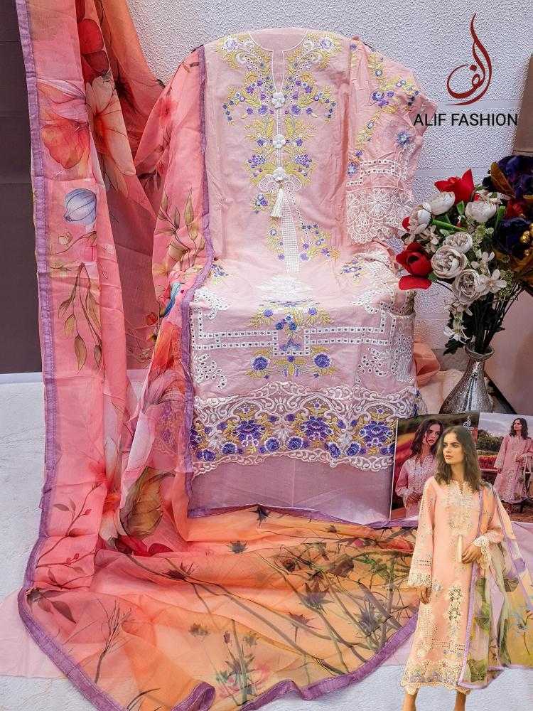 Ynf Pure Cotton KESH444 ALIF FASHION-A184 Suits & Dresses Wedding Collections Festive Collections Wholesale Embroidery Suits Cotton Suits Handloom Suits Manufacturer