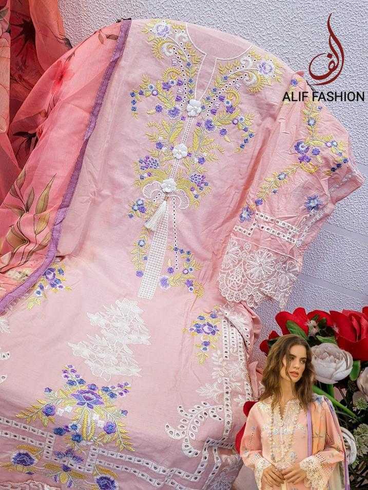 Ynf Pure Cotton KESH444 ALIF FASHION-A184 Suits & Dresses Wedding Collections Festive Collections Wholesale Embroidery Suits Cotton Suits Handloom Suits Manufacturer
