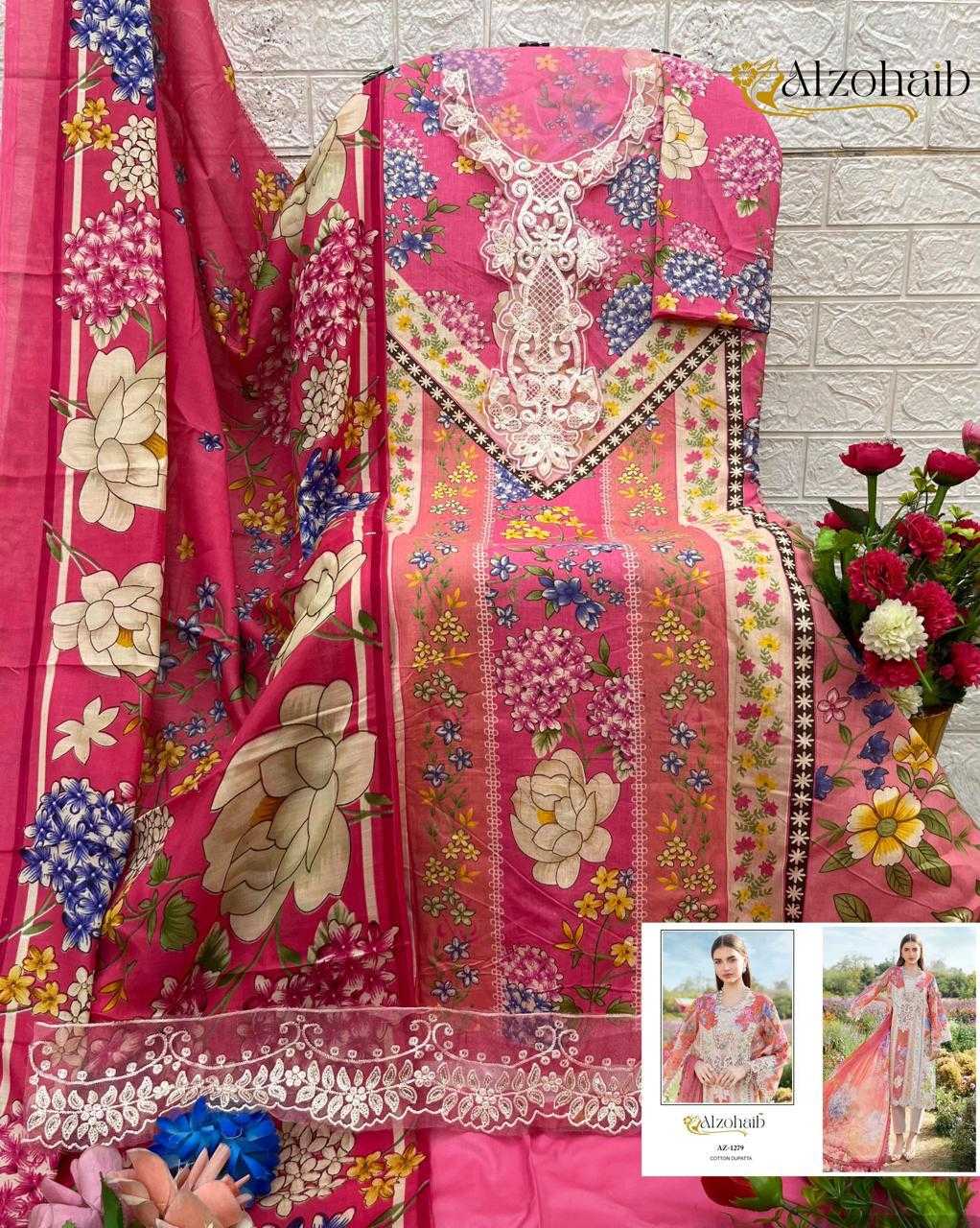 Ynf Pure Cotton KESH444 AZ-1278 Suits & Dresses Wholesale Printed Suits Embroidery Suits Cotton Suits Manufacturer