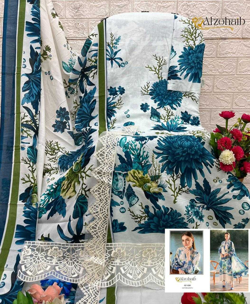 Ynf Pure Cotton KESH444 AZ-1278 Suits & Dresses Wholesale Printed Suits Embroidery Suits Cotton Suits Manufacturer