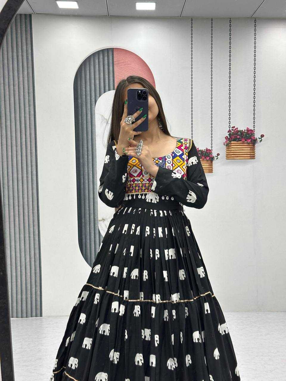 Ynf Pure Cotton KESH496 N35 Gowns Wedding Collections Festive Collections Wholesale Embroidery Gowns Party Wear Gowns Indo-Western Gowns Manufacturer