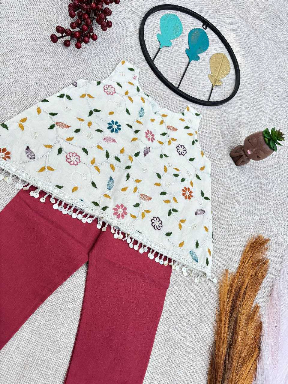 Ynf Pure Cotton RIN107 379 Kids Wear Wedding Collections Festive Collections Wholesale Kids Frocks Girls Cotton Frocks Kids Festive Wear Manufacturer