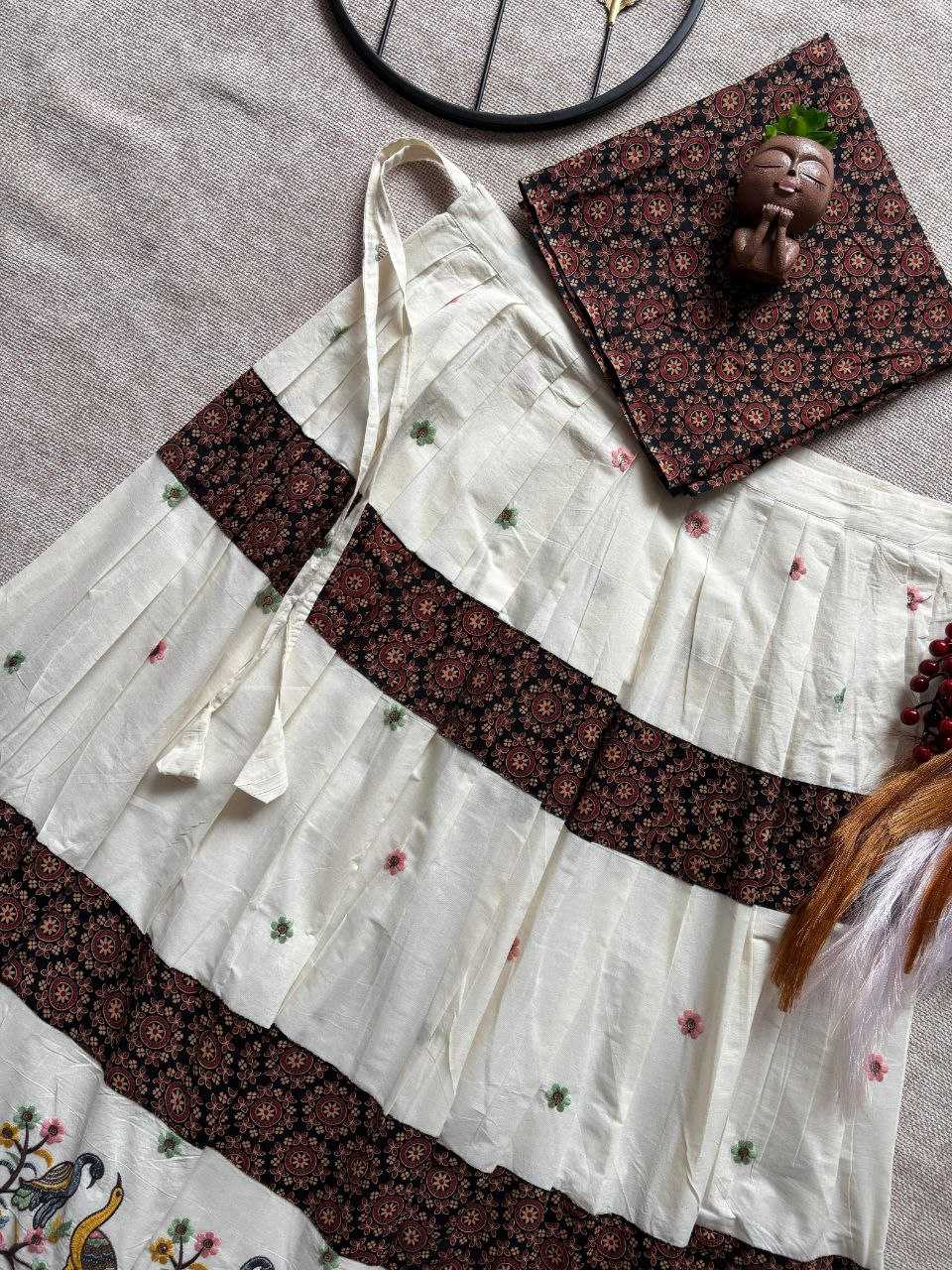 Ynf Pure Cotton RIN107 382 Kids Wear Wedding Collections Festive Collections Wholesale Kids Lehenga Embroidered Frock Girls Cotton Frocks Manufacturer