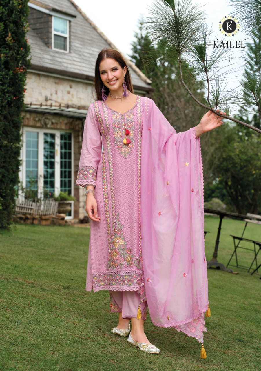 Ynf Pure Cotton RIN190 KAILEE-GULZAR Setwise Collections Wholesale Dresses & Suits Catalogs Manufacturer