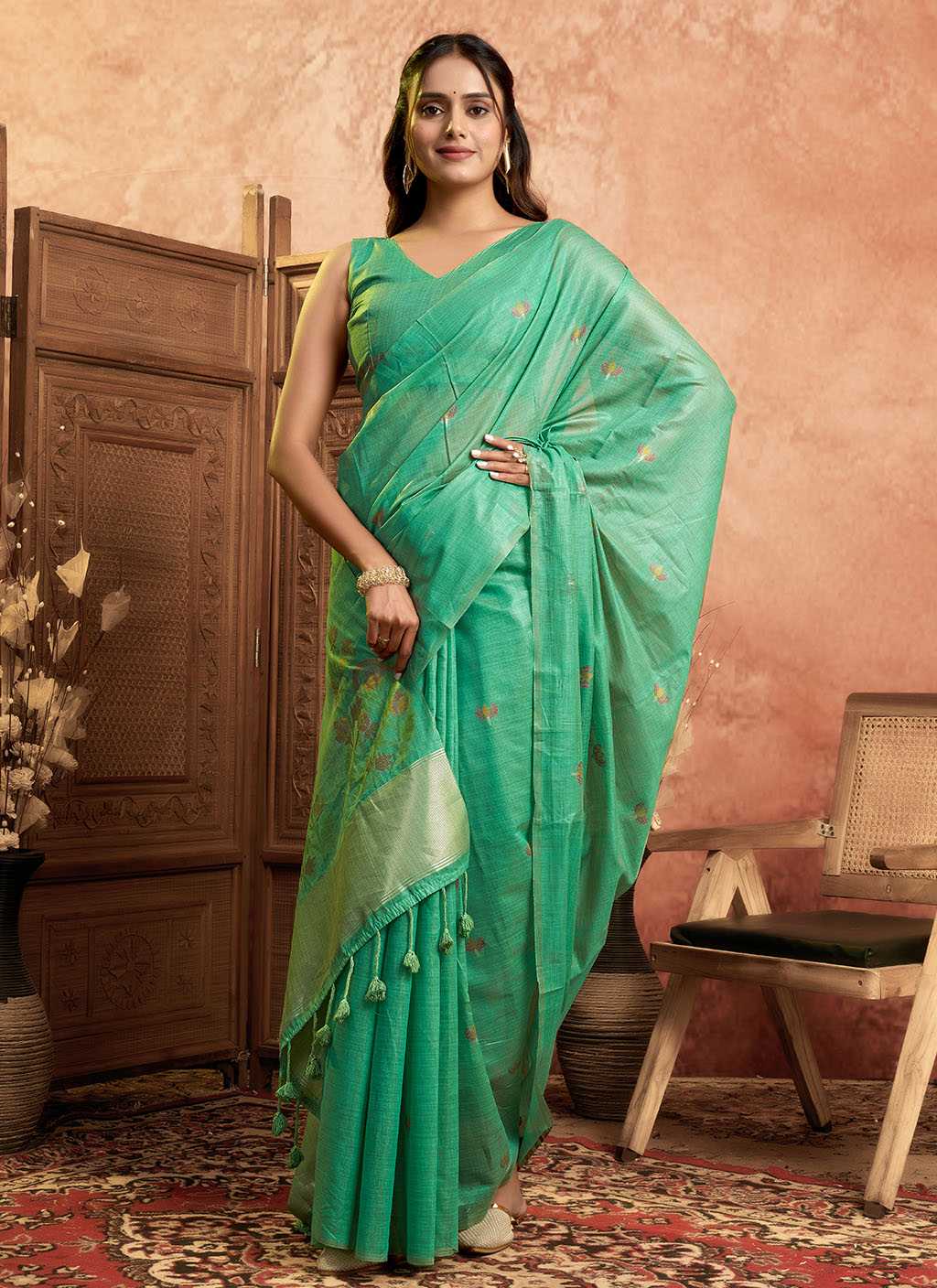 Ynf Pure Cotton RIN197 3002 Sarees Wholesale Designer Sarees Fancy Sarees Bridal Sarees Manufacturer
