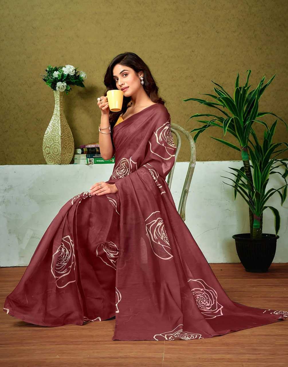 Ynf Pure Cotton RIN229 107 Sarees Wholesale Fancy Sarees Printed Sarees Ladies Sarees Manufacturer