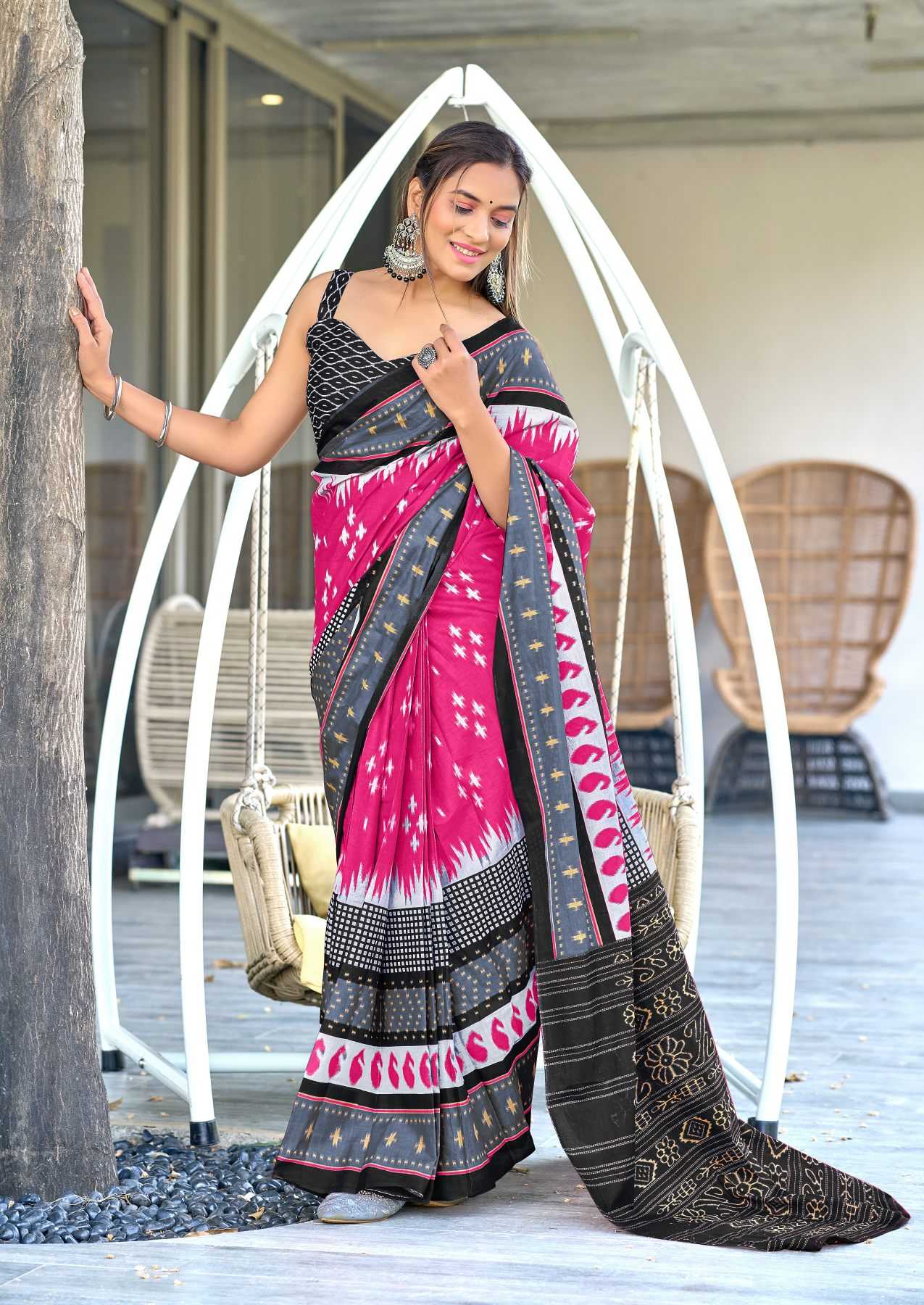 Ynf Pure Cotton RIN229 MAYTRI Sarees Wholesale Printed Cotton Saree Cotton Sarees Mulmul Cotton Sarees Manufacturer