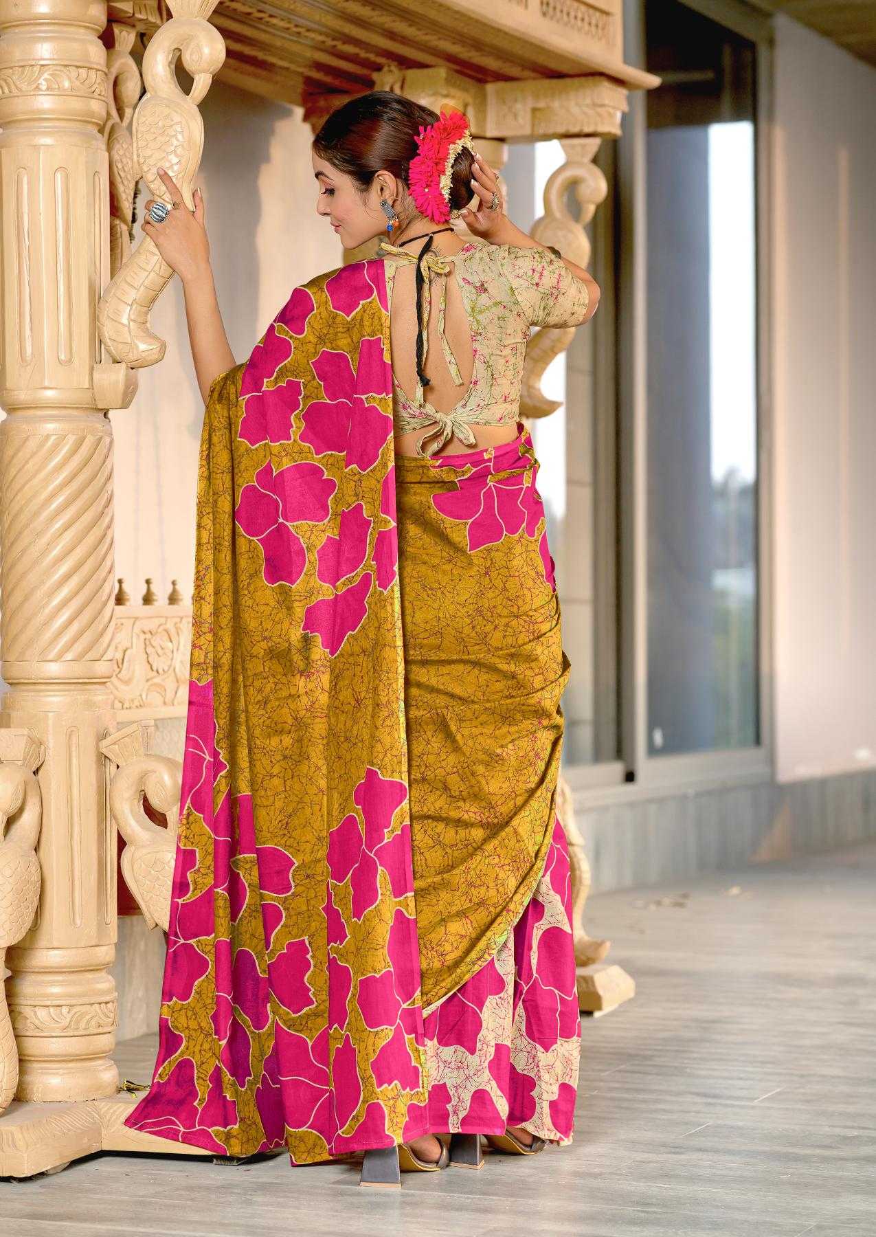 Ynf Pure Cotton RIN229 PARVATI Sarees Wholesale Printed Cotton Saree Cotton Sarees Mulmul Cotton Sarees Manufacturer