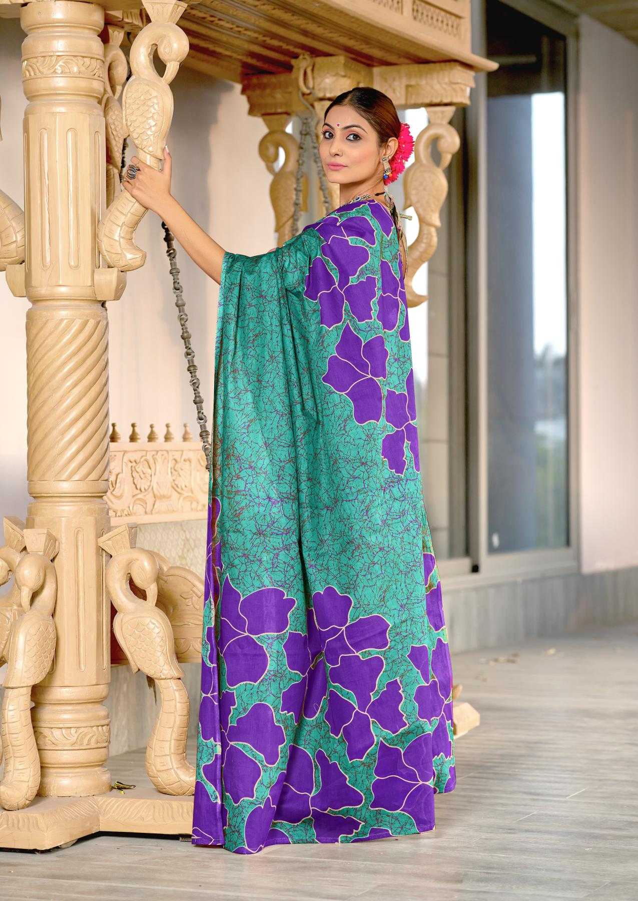 Ynf Pure Cotton RIN229 PARVATI Sarees Wholesale Printed Cotton Saree Cotton Sarees Mulmul Cotton Sarees Manufacturer