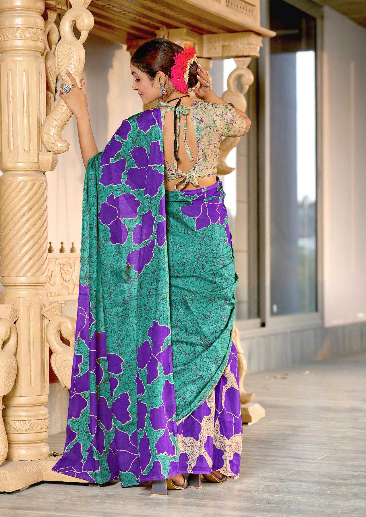 Ynf Pure Cotton RIN229 PARVATI Sarees Wholesale Printed Cotton Saree Cotton Sarees Mulmul Cotton Sarees Manufacturer