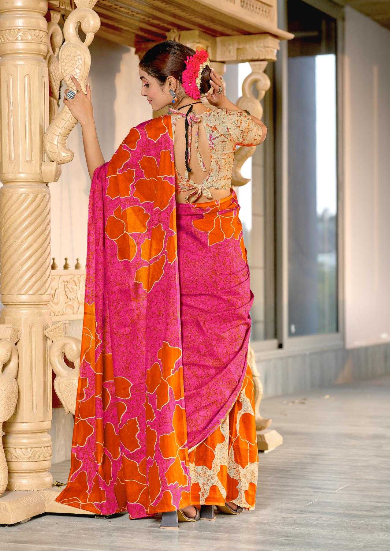 Ynf Pure Cotton RIN229 PARVATI Sarees Wholesale Printed Cotton Saree Cotton Sarees Mulmul Cotton Sarees Manufacturer