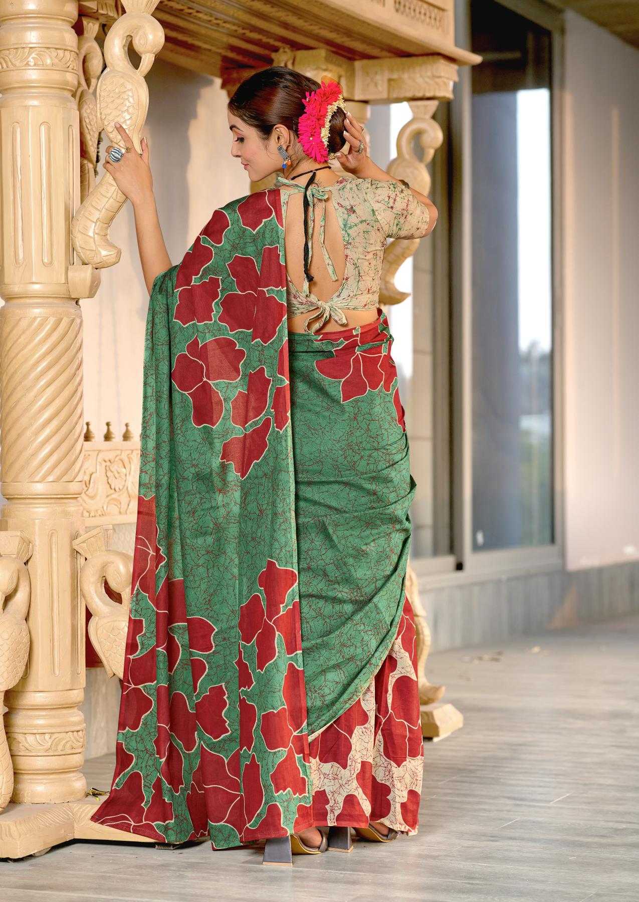Ynf Pure Cotton RIN229 PARVATI Sarees Wholesale Printed Cotton Saree Cotton Sarees Mulmul Cotton Sarees Manufacturer