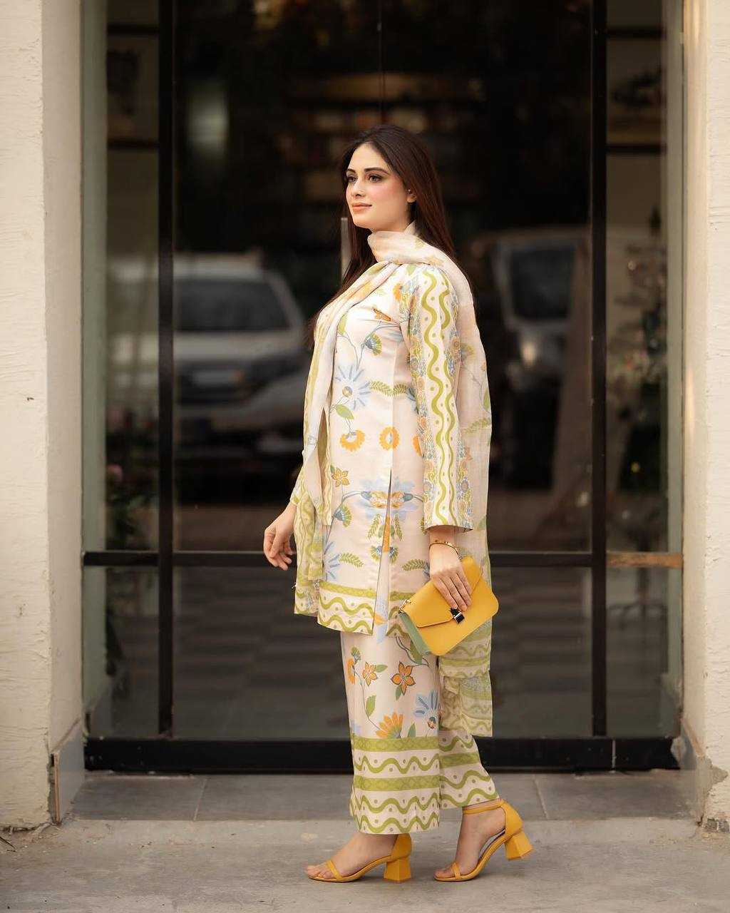 Ynf Pure Crepe KESH141 1118 Suits & Dresses Western Wears Festive Collections Wholesale Co-ord Set Party Wear Dresses Printed Dresses Manufacturer