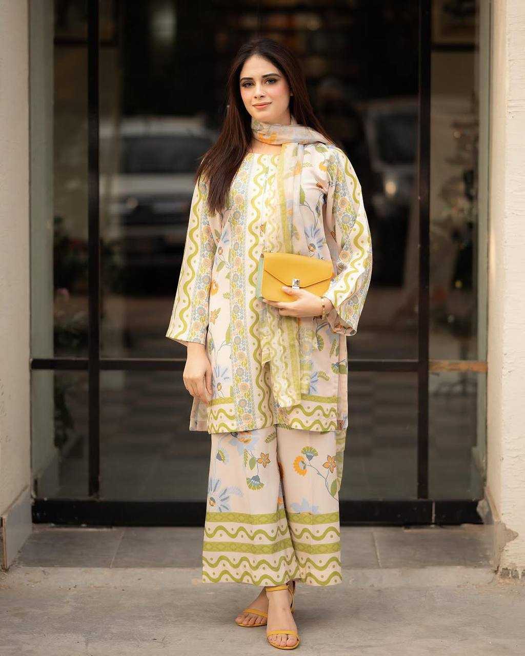 Ynf Pure Crepe KESH141 1118 Suits & Dresses Western Wears Festive Collections Wholesale Co-ord Set Party Wear Dresses Printed Dresses Manufacturer