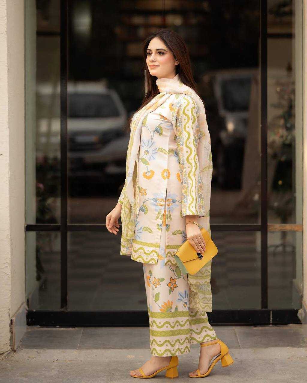 Ynf Pure Crepe KESH141 1118 Suits & Dresses Western Wears Festive Collections Wholesale Co-ord Set Party Wear Dresses Printed Dresses Manufacturer