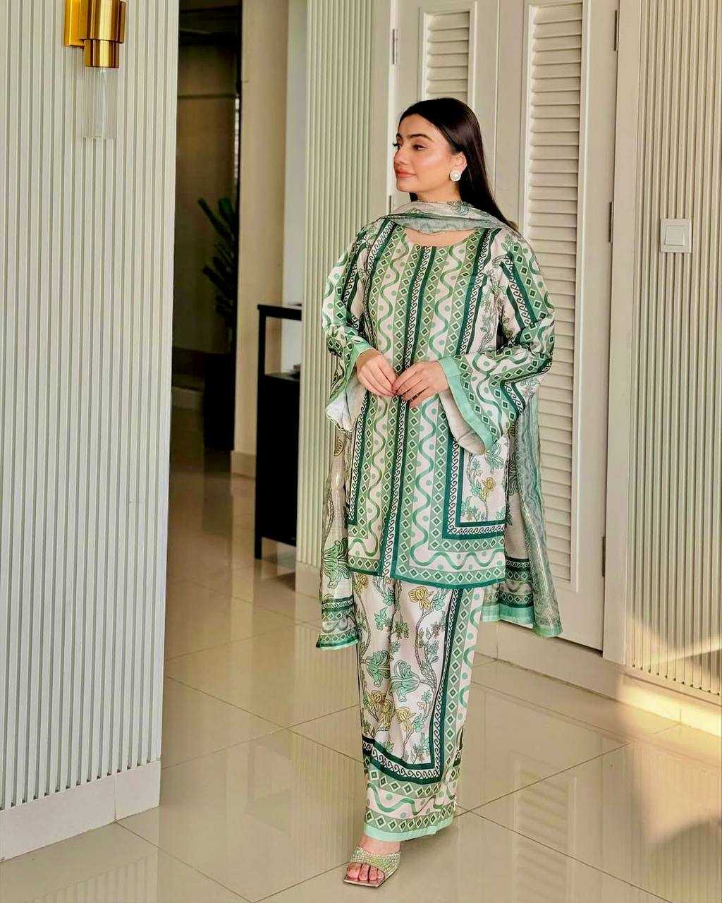 Ynf Pure Crepe KESH141 1119 Suits & Dresses Western Wears Festive Collections Wholesale Co-ord Set Casual Dresses Printed Dresses Manufacturer