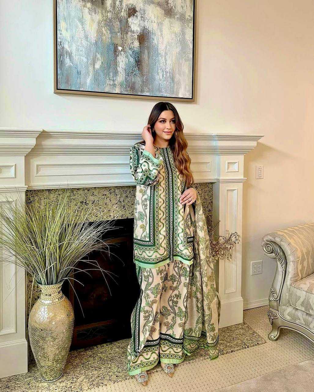 Ynf Pure Crepe KESH141 1119 Suits & Dresses Western Wears Festive Collections Wholesale Co-ord Set Casual Dresses Printed Dresses Manufacturer
