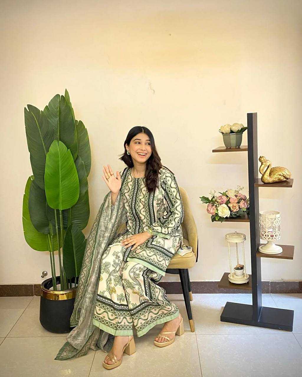Ynf Pure Crepe KESH141 1119 Suits & Dresses Western Wears Festive Collections Wholesale Co-ord Set Casual Dresses Printed Dresses Manufacturer
