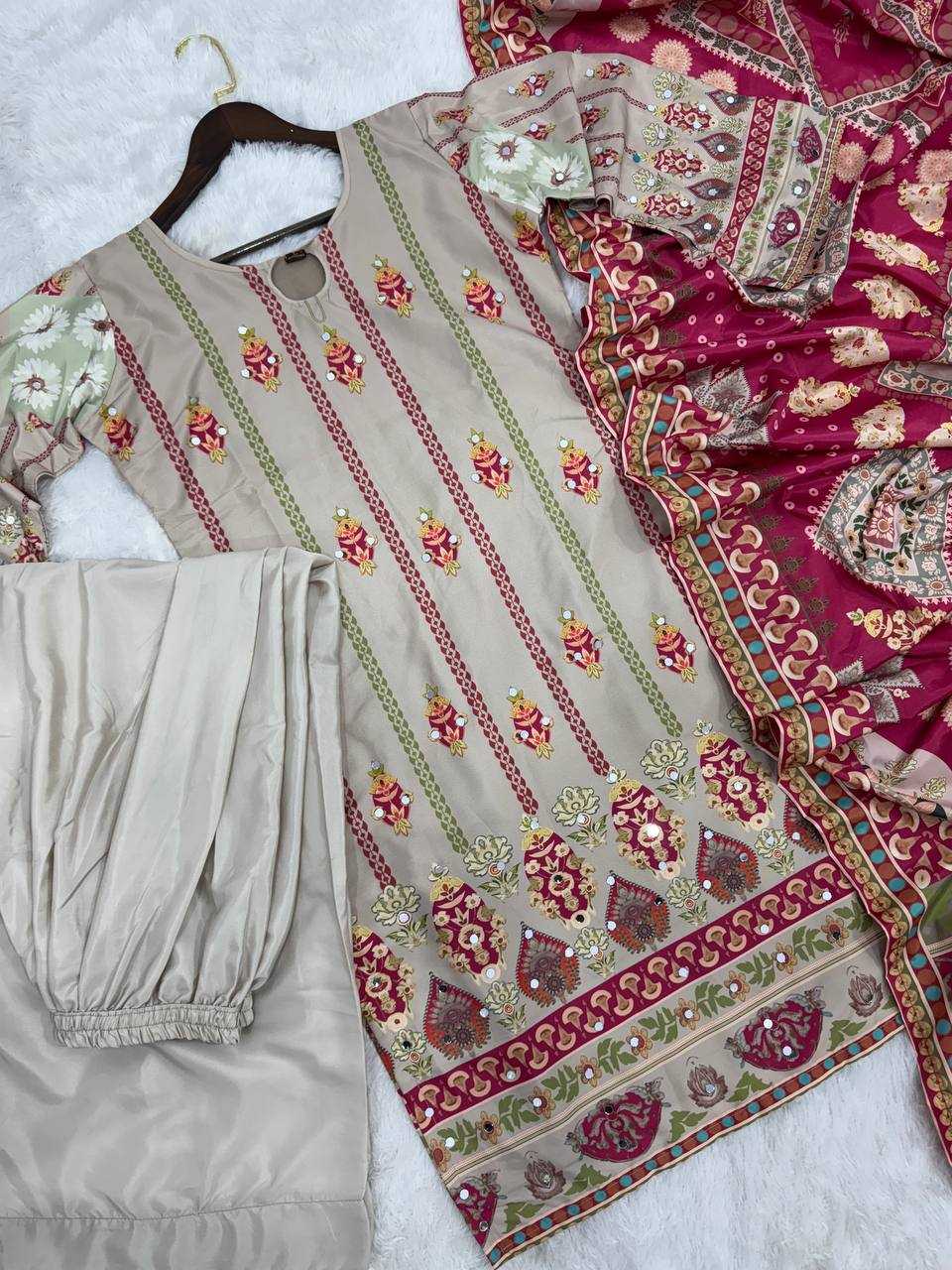 Ynf Pure Crepe KESH159 1348 Kurti Wholesale Designer Kurtis Mirror Work Kurti Manufacturer