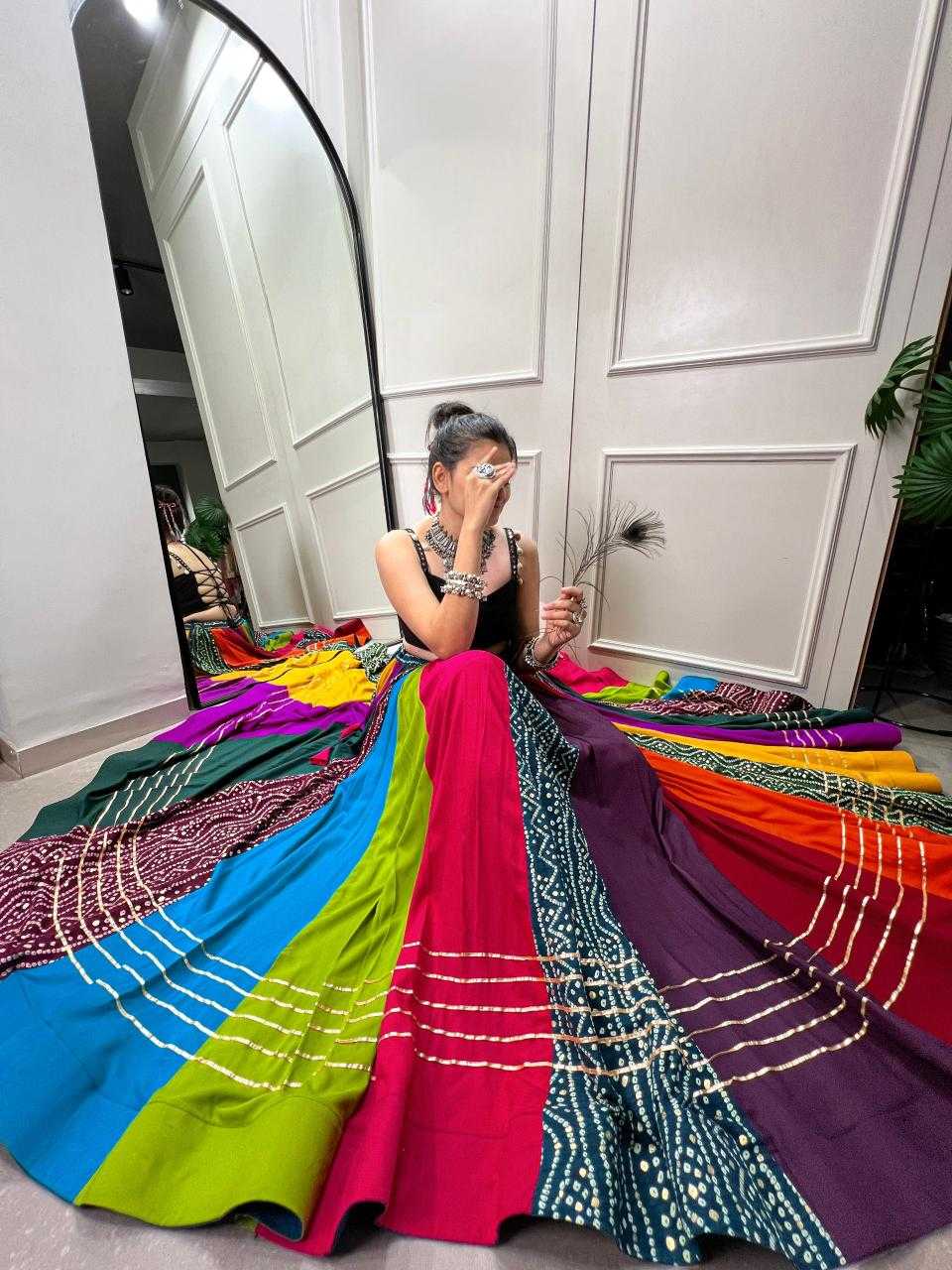 Ynf Pure Rayon KESH134 1703 Lehengas Festive Collections Wholesale Gota Patti Lehenga Navratri Chaniya Choli Manufacturer