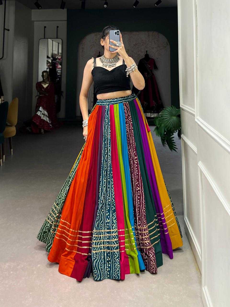 Ynf Pure Rayon KESH134 1703 Lehengas Festive Collections Wholesale Gota Patti Lehenga Navratri Chaniya Choli Manufacturer