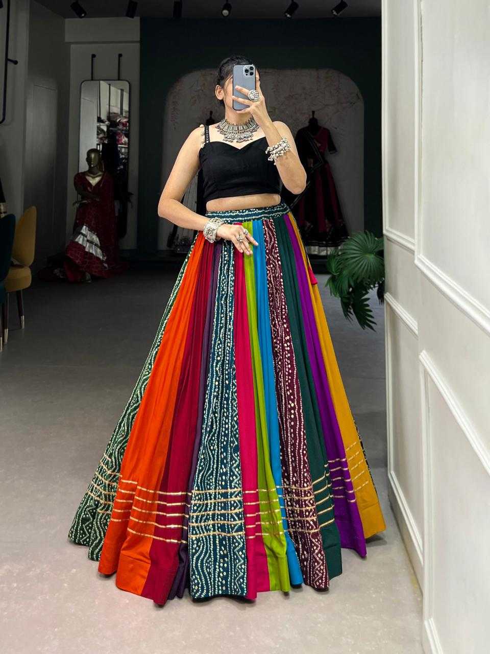 Ynf Pure Rayon KESH134 1703 Lehengas Festive Collections Wholesale Gota Patti Lehenga Navratri Chaniya Choli Manufacturer