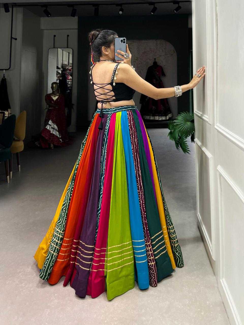 Ynf Pure Rayon KESH134 1703 Lehengas Festive Collections Wholesale Gota Patti Lehenga Navratri Chaniya Choli Manufacturer
