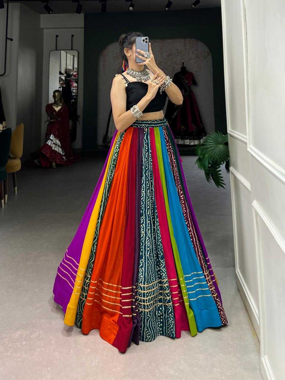 Ynf Pure Rayon KESH134 1703 Lehengas Festive Collections Wholesale Gota Patti Lehenga Navratri Chaniya Choli Manufacturer