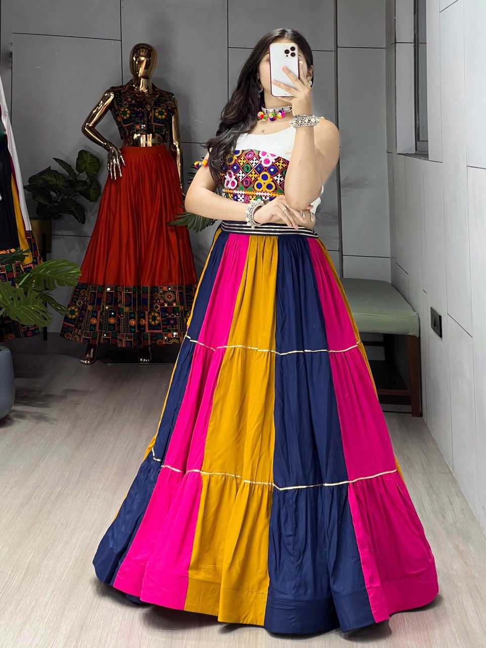 Ynf Pure Rayon RIN119 8049 Lehengas Wedding Collections Festive Collections Wholesale Designer Lehenga Choli Lehenga With Blouse Navratri Chaniya Choli Manufacturer