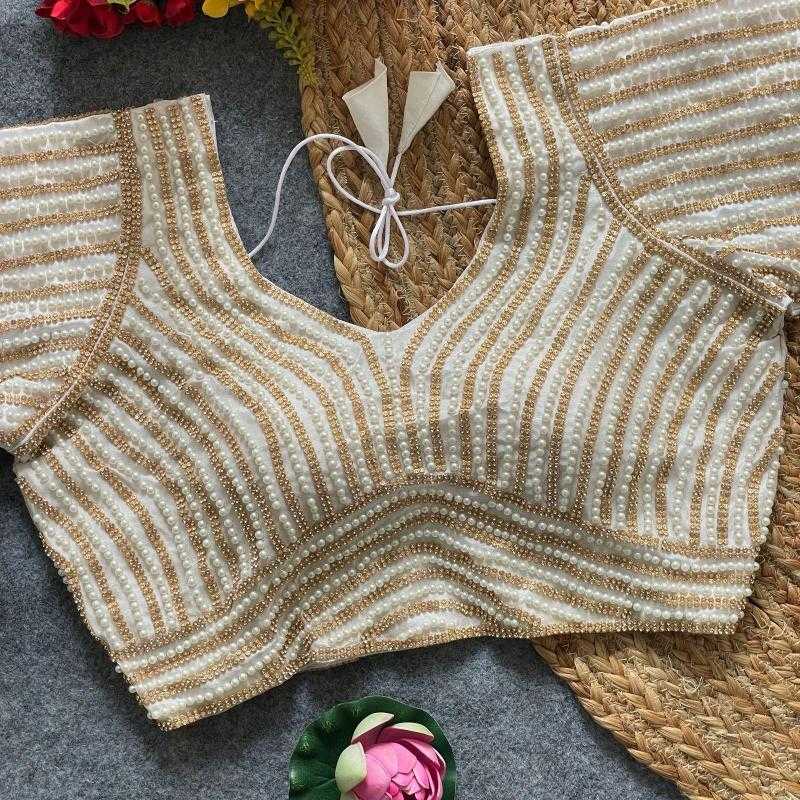 Ynf Pure Silk KESH426 Pearl moti Readymade Blouses Festive Collections Wholesale Blouse Designer Blouse Onam Collections Manufacturer