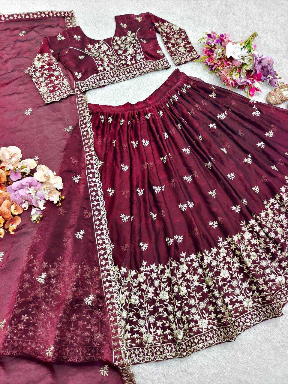 Ynf Pure Silk KESH506 1200 Lehengas Wedding Collections Festive Collections Wholesale Silk Lehenga Embroidered Lehenga Lehenga With Dupatta Manufacturer