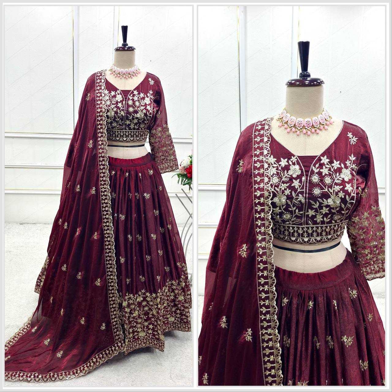 Ynf Pure Silk KESH506 1200 Lehengas Wedding Collections Festive Collections Wholesale Silk Lehenga Embroidered Lehenga Lehenga With Dupatta Manufacturer