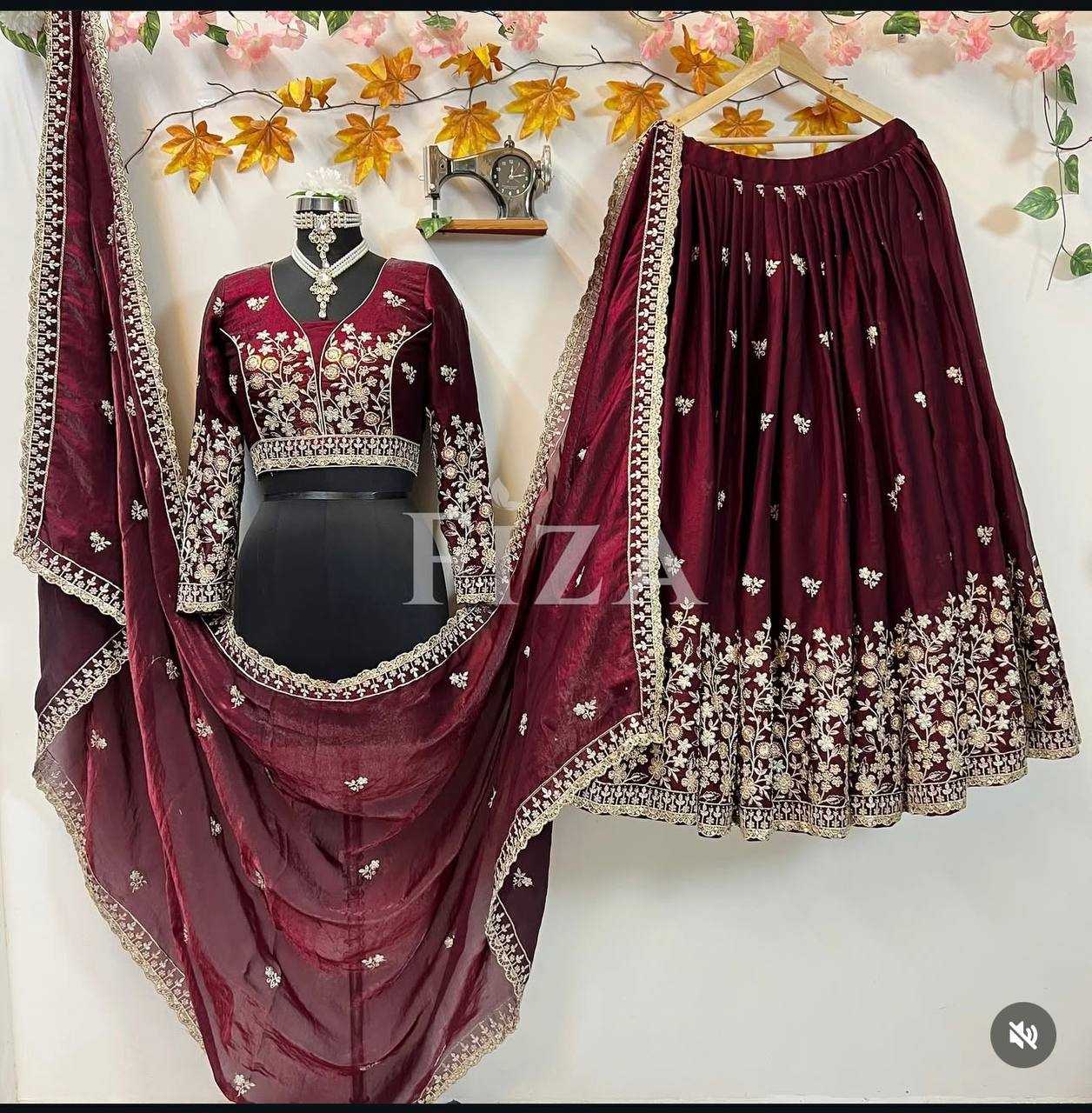 Ynf Pure Silk KESH506 1200 Lehengas Wedding Collections Festive Collections Wholesale Silk Lehenga Embroidered Lehenga Lehenga With Dupatta Manufacturer