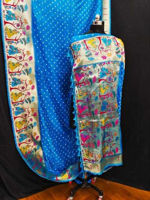 Ynf Pure Silk RIN144 RAJA-RANI Silk Sarees Festive Collections Wholesale Paithani Sarees Traditional Silk Sarees Zari Border Silk Sarees Manufacturer