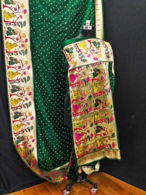 Ynf Pure Silk RIN144 RAJA-RANI Silk Sarees Festive Collections Wholesale Paithani Sarees Traditional Silk Sarees Zari Border Silk Sarees Manufacturer